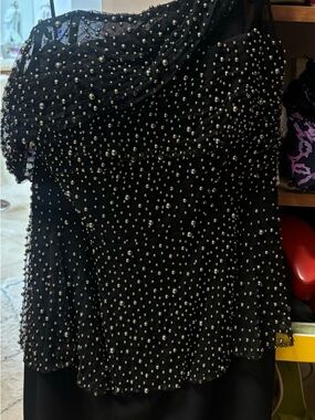 Black Beaded Evening dress